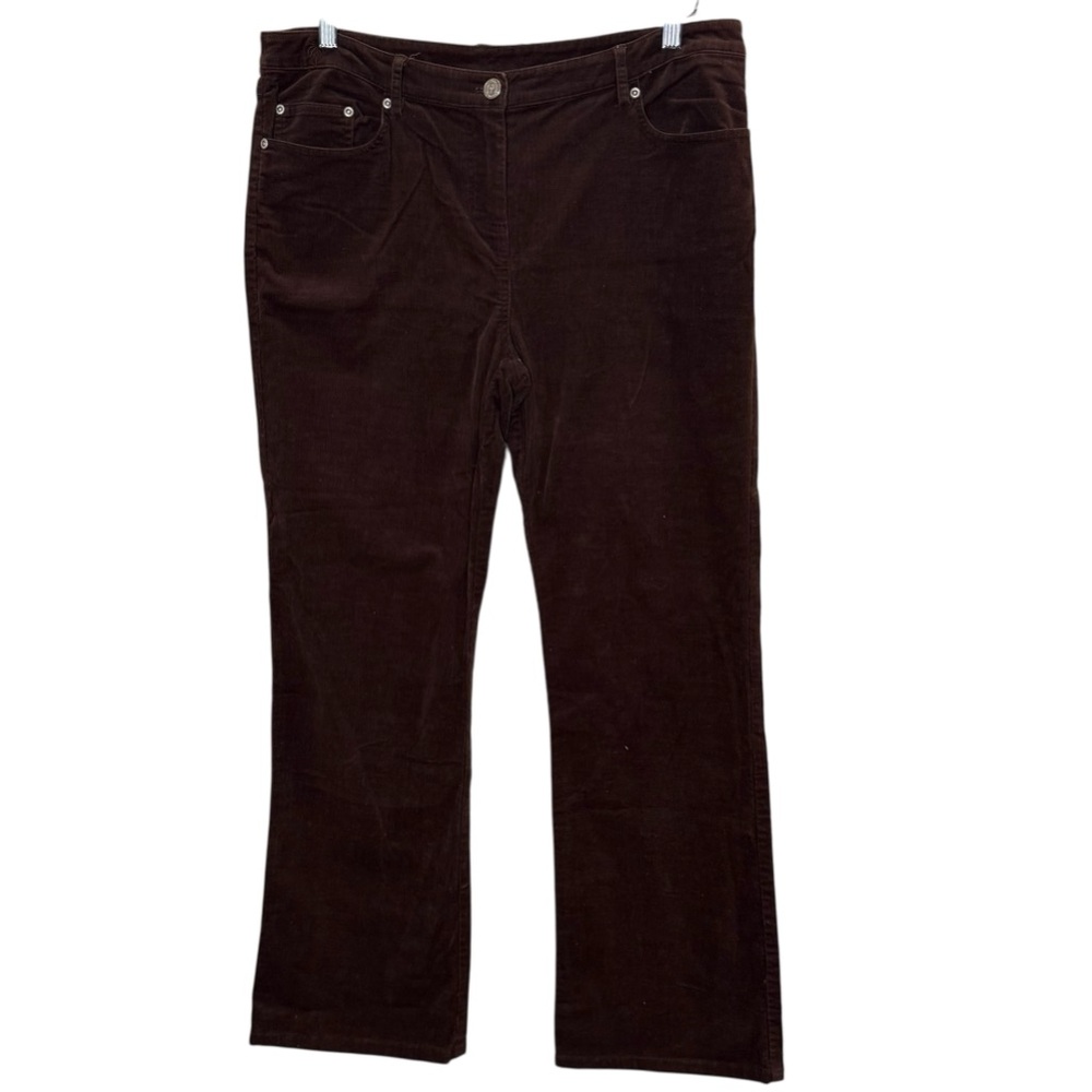 Lilly Pulitzer Women’s Chocolate Brown Ivy League Y2K Bootcut Corduroy Pants 10